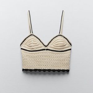 CROCHET KNIT TOP • ZARA